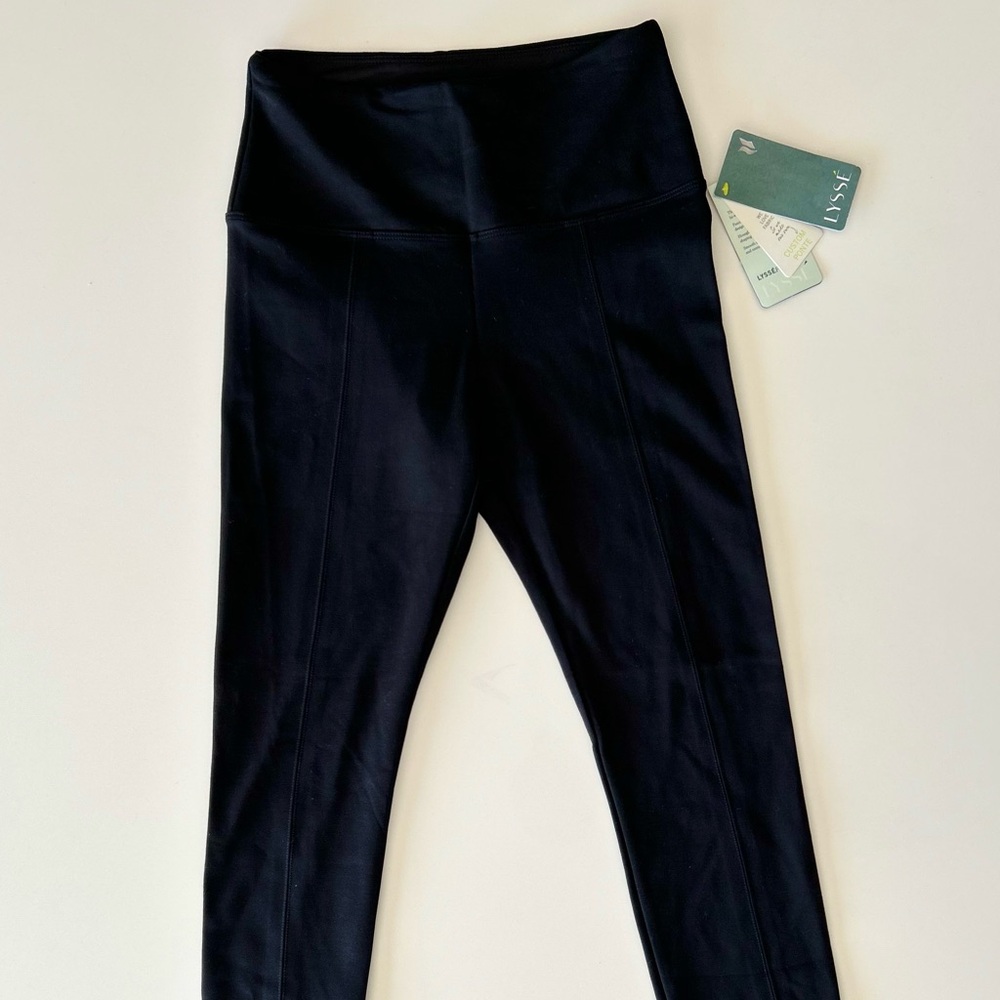 NWT - Lysse Leggings Seam Ponte Pants Center Woman High Waisted Black